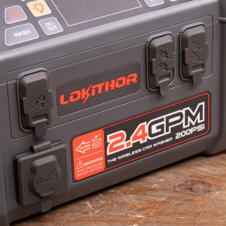 Lokithor AW401 Jumpstarter 2500A + Luchtcompressor + Waterpomp