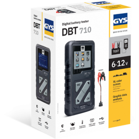 GYS accutester DBT 710 voor loodaccu's 6V/12V | 7-240Ah | LCD | Multifunctioneel