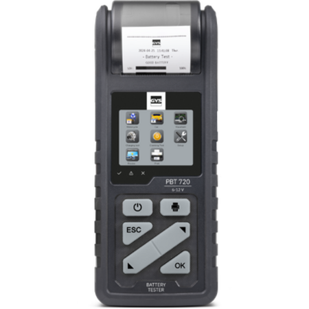 GYS accutester PBT 720 voor loodaccu's 6/12V | 7-240Ah | met display en printer