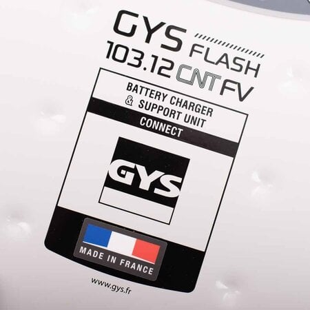 GYS acculader met voeding GYSFLASH 103.12 CNT FV | USB / SMC | 100A | 5M kabels | Muurbevestiging