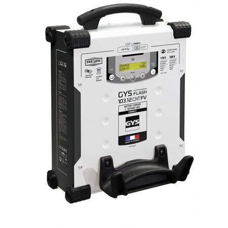 GYS acculader met voeding GYSFLASH 103.12 CNT FV | USB / SMC | 100A | 5M kabels | Muurbevestiging