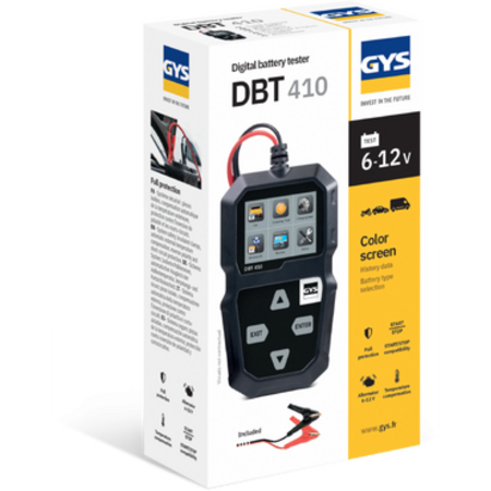 GYS accutester DBT 410 voor loodaccu's 6V/12V | 7-240Ah | LCD | Multifunctioneel