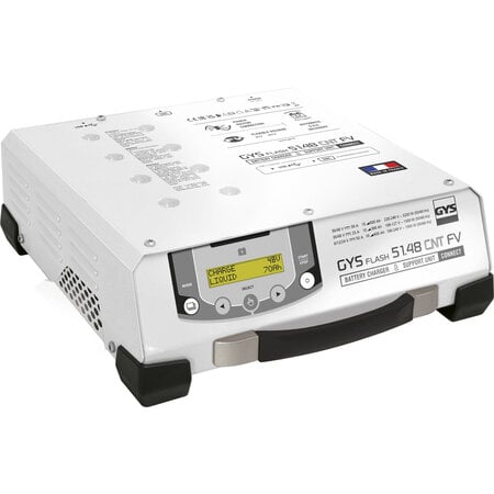 GYS acculader met voeding GYSFLASH 51.48 CNT FV | USB / SMC | 5M kabels