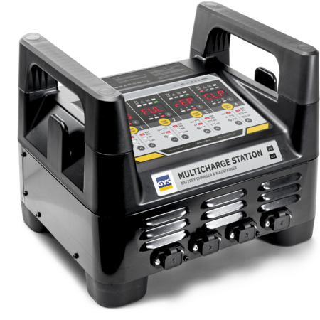 GYS Multicharge station 4x10A 6V/12V voor (vier) accu's Pb-Li