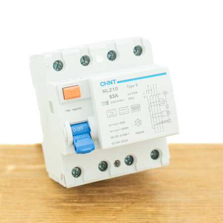 Chint Aardlekschakelaar Type B, 63A, 30mA (3 fase)