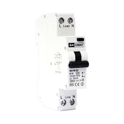 EMAT Aardlekautomaat B 32A 30mA 1P+N