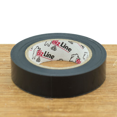 BizLine Vinyltape 15mm x 10m zwart
