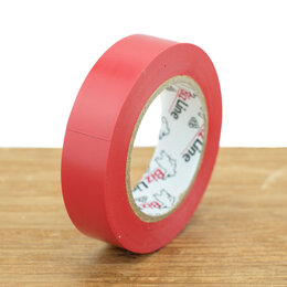 BizLine Vinyltape 15mm x 10m rood