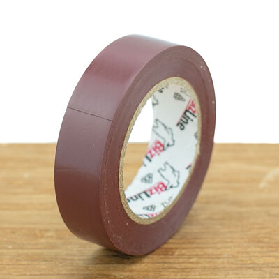 BizLine Vinyltape 15mm x 10m bruin