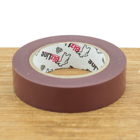 BizLine Vinyltape 15mm x 10m bruin