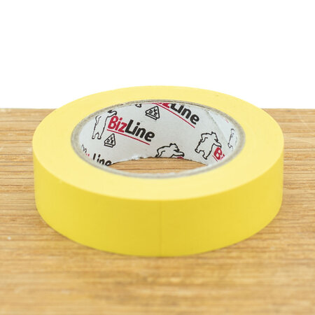 BizLine Vinyltape 15mm x 10m geel