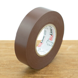 BizLine Hoogwaardige vinyltape 19mm x 20m bruin