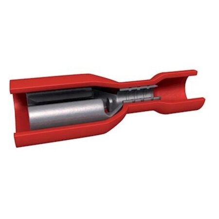 BizLine Vlaksteker Geïsoleerd Vrouwelijk Rood 0,5-1,5mm2 - 2,8 x 0,5 mm