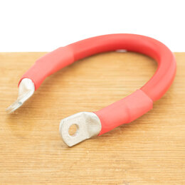 Accukabel verloop 95mm² 30cm M8-M10 Rood