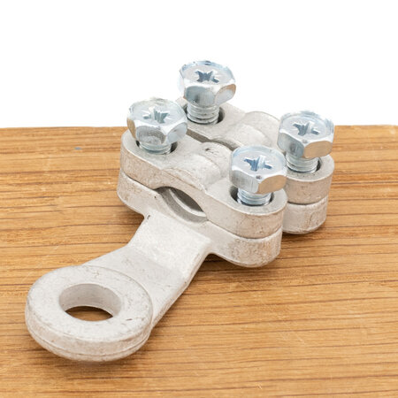 Kabeloog Messing Vertind 50mm2 Ø10mm Schroefaansluiting