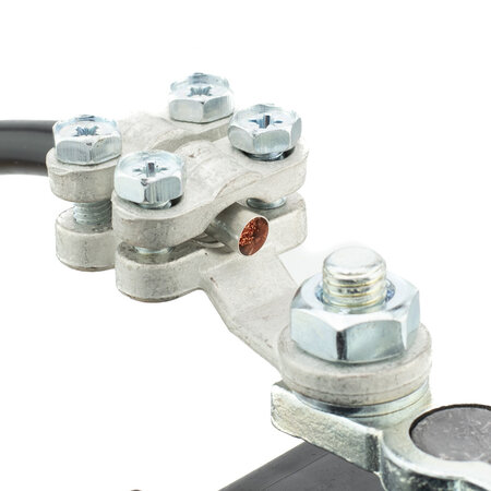 Kabeloog Messing Vertind 50mm2 Ø10mm Schroefaansluiting