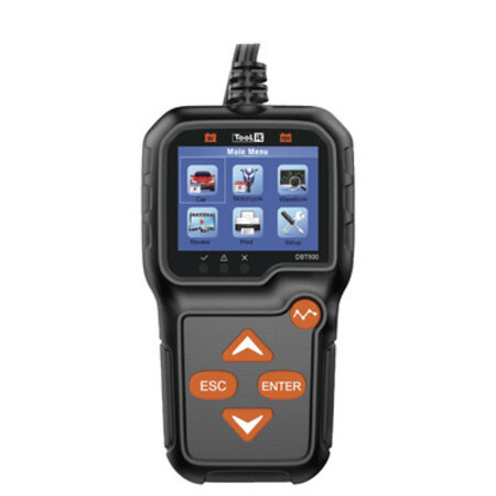 TooLit accutester DBT 500 voor loodaccu's 6V/12V | 7-240Ah | LCD | Multifunctioneel