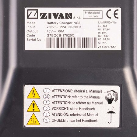 Zivan NG7 Hoogfrequent Acculader 48V 120A