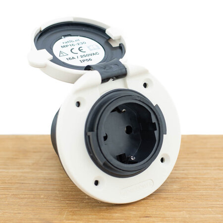 Ratio Walstroom stopcontact/ outlet 16A Kunststof Wit