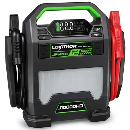Lokithor J10000HD Jumpstarter 12V - 10.000A en 24V - 5.000A