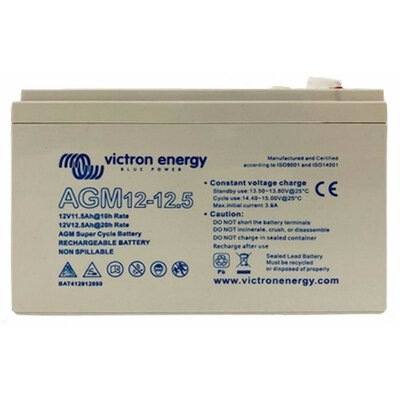 Victron AGM 12V/15Ah Super Cycle Accu - M5 Insert