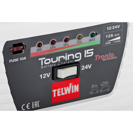 Telwin Touring 15 230V 12V / 24V laden en onderhouden
