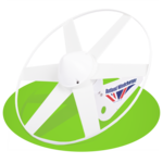 Wind en druppelladen