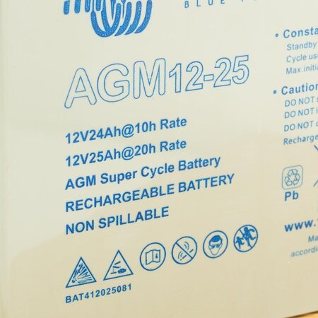 Victron AGM 12V/25Ah Super Cycle Accu/ Batterij M5