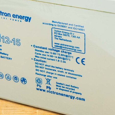 Victron AGM 12V/15Ah Super Cycle Accu/ Batterij M5 Insert