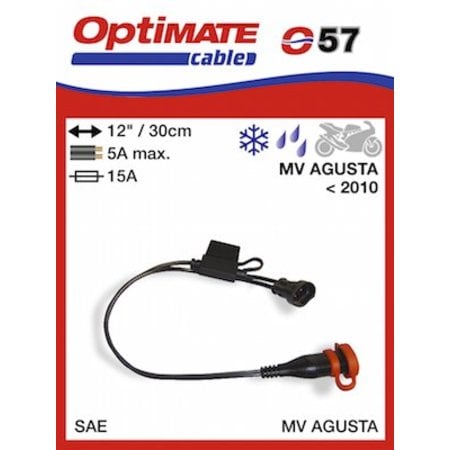 Tecmate Optimate O57 adapter kabel MV Agusta naar SAE