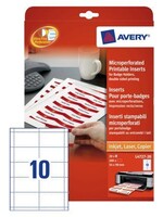 Avery Badge Avery l4727-20 54x90mm met microperforatie 200stuks