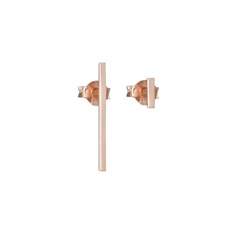 Dutch Basics Thin Bar Earrings - Rose Dutch Basics Thin Bar Earrings - Rose