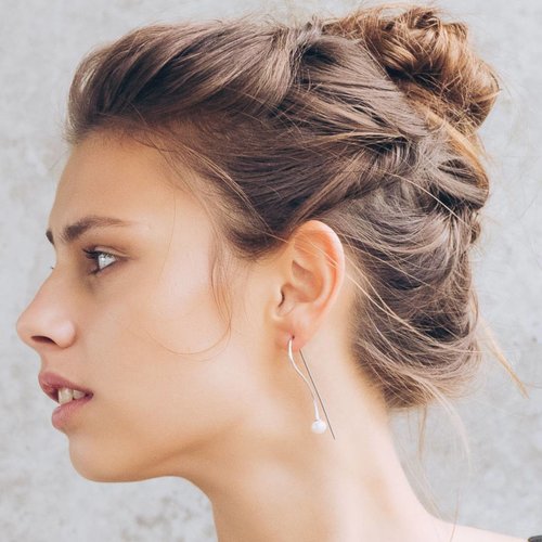 Dutch Basics Pearl Drop Earring - Silver Dutch Basics Pearl Drop Earring - Silver
