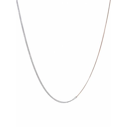 Dutch Basics Interlinked Chain Necklace - Silver & Rose Dutch Basics Interlinked Chain Necklace - Silver & Rose