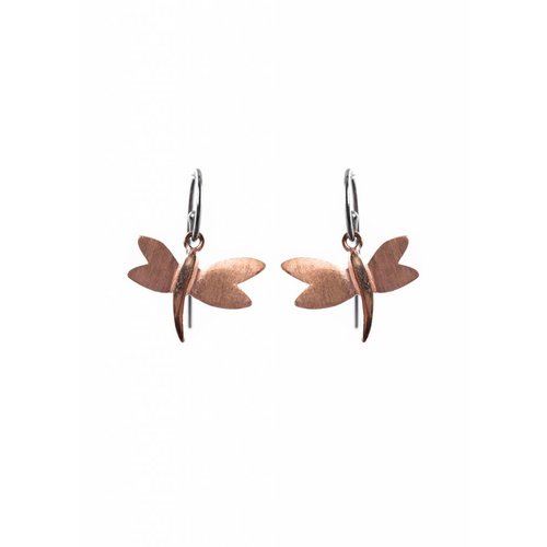 Dutch Basics Dragonfly Earrings - Oxidised and Rose Dutch Basics Dragonfly Earrings - Oxidised and Rose