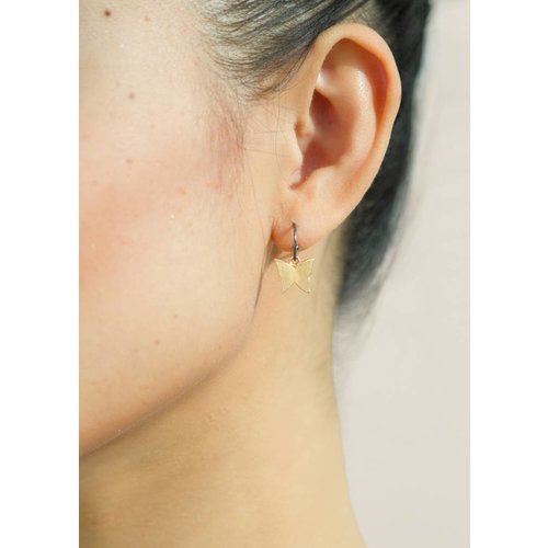 Dutch Basics Butterfly Earrings - Oxidised and Gold Dutch Basics Butterfly Earrings - Oxidised and Gold
