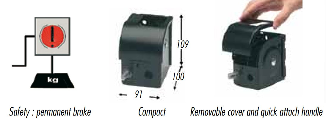 Goliath Goliath handlier CS-100-PS,  max. 100 kg hijsen bandlier