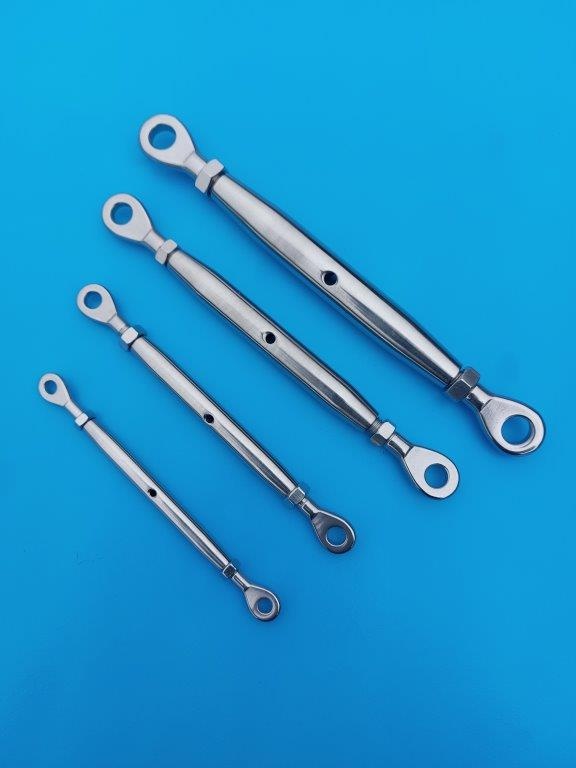 Rvs spanschroef gesloten huis oog-oog AISI-316