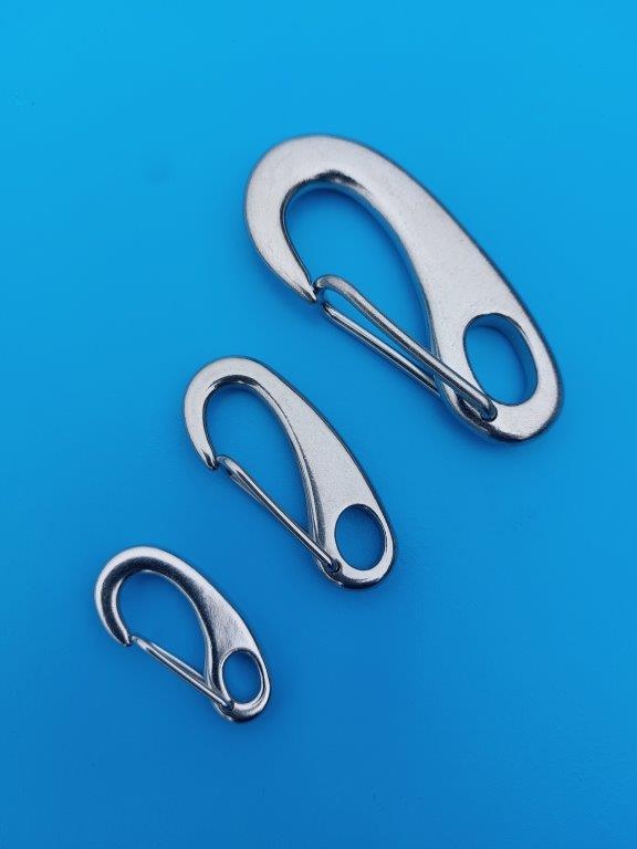 Rvs karabijnhaak surf model, AISI-316