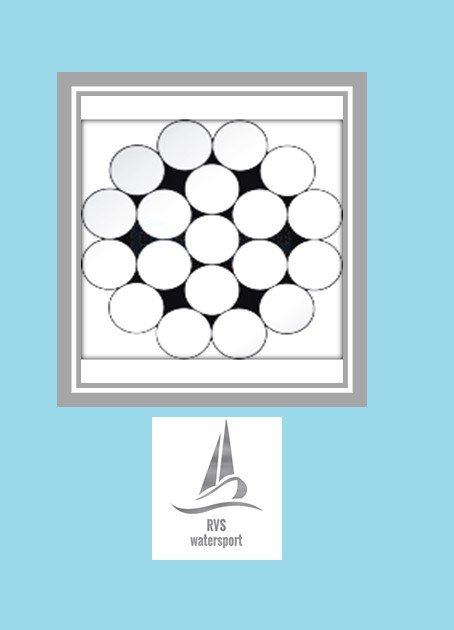 Rvs Staalkabel 1x19 (stug) AISI-316 100 meter