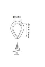 Rvs Puntkous AISI-316, voor staalkabel 2 mm t/m 16 mm