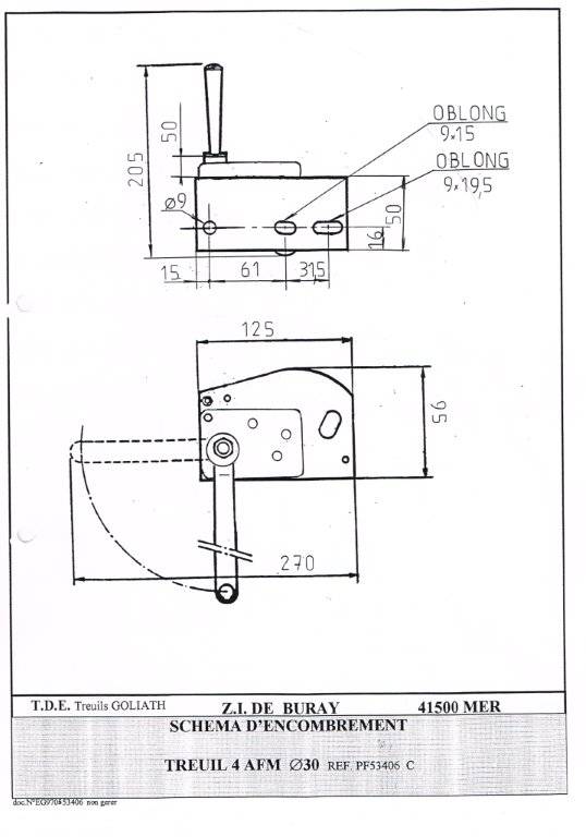 Goliath Rvs zelfremmende Handlieren 4AFMID 80 kg hijsen