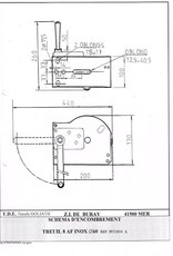 Goliath Roestvrij stalen Handlier zelfremmend met kap 8AFID 270 kg hijsen