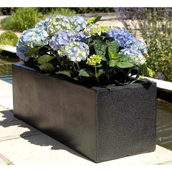 Capi Lux Terrazzo Planter Rectangular Low Ø 88