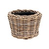 Rattan Round Grey Rieten Mand