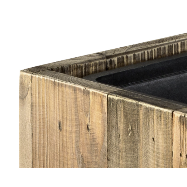 Marrone Wood Box 3-delig (+ inzetbak) - 75 cm