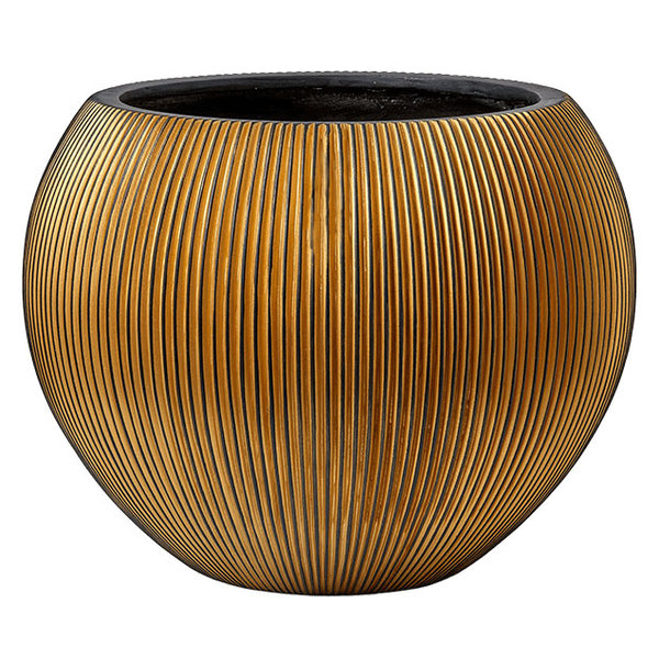 Capi Capi Nature Groove Vase Bowl Gold Ø 40