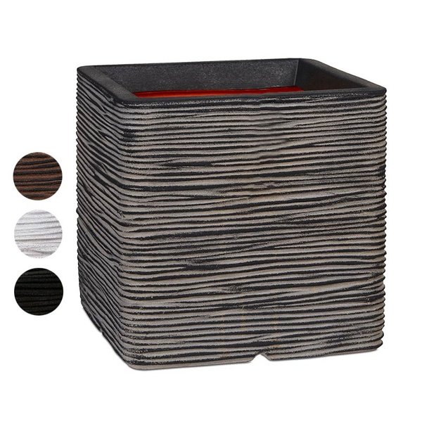 Capi Nature Planter Square Rib Medium B30 x H30 cm