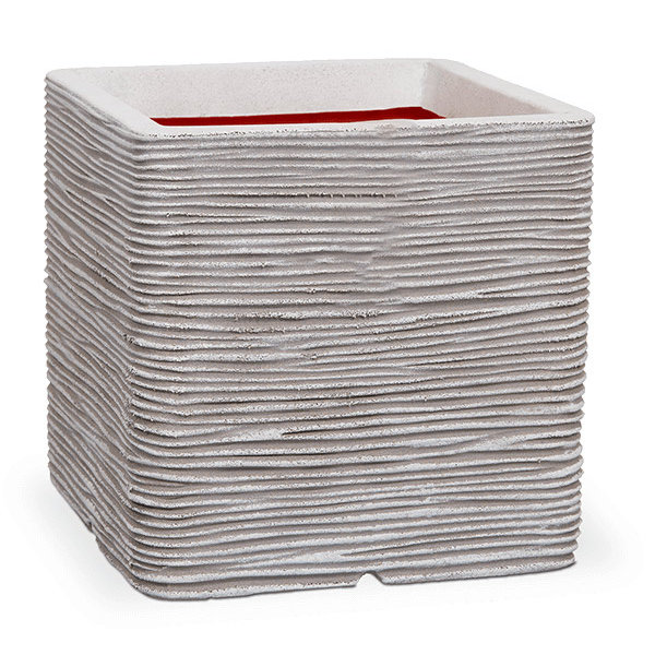 Capi Nature Planter Square Rib Medium B30 x H30 cm