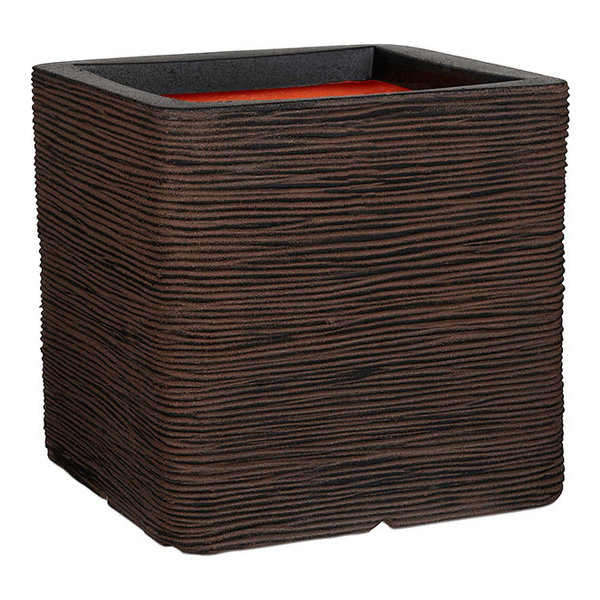 Capi Nature Planter Square Rib Medium B30 x H30 cm